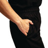 Pantalon de Cuisine Mixte Easyfit Noir Traité Teflon - Taille XXL - Whites Chefs Clothing - Fourniresto