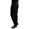 Mixed Easyfit Black Teflon Treated Kitchen Pants - Size XXL - Whites Chefs Clothing - Fourniresto