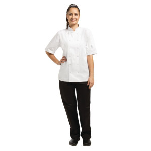 Veste De Cuisine Mixte Blanche À Manches Courtes Vegas - Taille S - Whites Chefs Clothing - Fourniresto