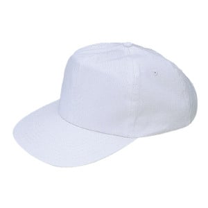 Casquette Baseball Blanche Avec Sangle Réglable - Taille Unique - Whites Chefs Clothing - Fourniresto