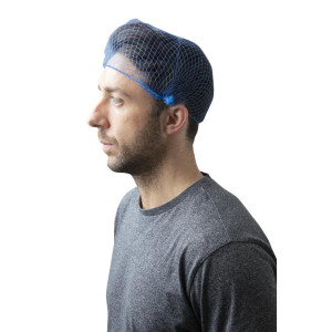 Blue Hairnets - One Size - Pack of 50 - FourniResto - Fourniresto