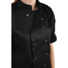 Veste De Cuisine Mixte Noire À Manches Courtes Vegas - Taille M - Whites Chefs Clothing - Fourniresto