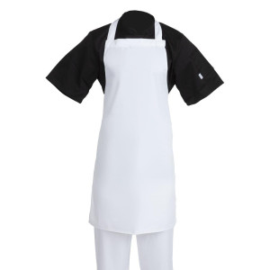 White Bib Apron 711 X 656 Mm - Whites Chefs Clothing - Fourniresto