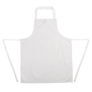 Tablier Bavette Blanc 711 X 656 Mm - Whites Chefs Clothing - Fourniresto