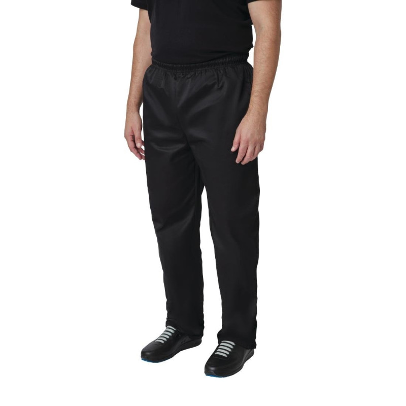 Pantalon De Cuisine Mixte Noir Vegas - Taille M - Whites Chefs Clothing - Fourniresto