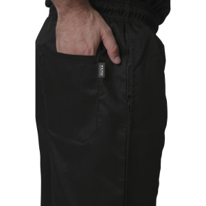 Pantalon De Cuisine Mixte Noir Vegas - Taille Xs - Whites Chefs Clothing - Fourniresto