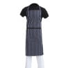 Schürze Latz Extra Lang Ohne Tasche Gestreift Marineblau Und Weiß - Whites Chefs Clothing - Fourniresto