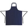 Schürze Latz Extra Lang Ohne Tasche Gestreift Marineblau Und Weiß - Whites Chefs Clothing - Fourniresto