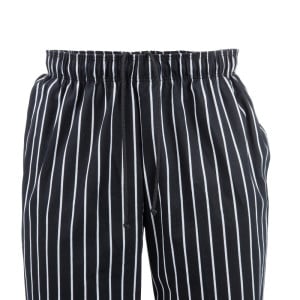 Pantalon De Cuisine Mixte Baggy Rayé Noir Et Blanc - Taille S - Chef Works - Fourniresto