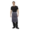 Kellnerschürze in Anthrazit aus 100% Polycotton 1000 x 700 mm - Whites Chefs Clothing - Fourniresto