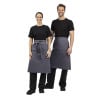 Kellnerschürze in Anthrazit aus 100% Polycotton 1000 x 700 mm - Whites Chefs Clothing - Fourniresto