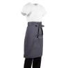 Kellnerschürze in Anthrazit aus 100% Polycotton 1000 x 700 mm - Whites Chefs Clothing - Fourniresto