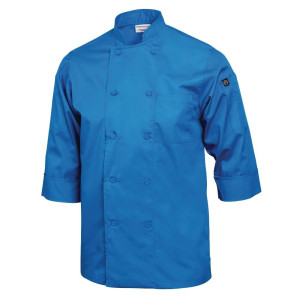 Veste De Cuisine Mixte Bleue - Taille L - Chef Works - Fourniresto