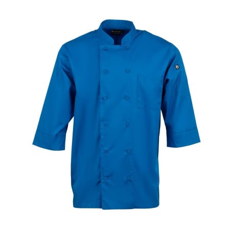 Veste De Cuisine Mixte Bleue - Taille Xl - Chef Works - Fourniresto