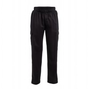 Kochhose Unisex Fit Cargo Schwarz - Größe L - Chef Works - Fourniresto