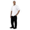 White Short Sleeve Boston Kitchen Jacket - Size XL - Whites Chefs Clothing - Fourniresto