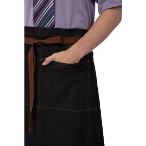 Black Urban Memphis Server Apron 609 x 812 mm - Chef Works - Fourniresto