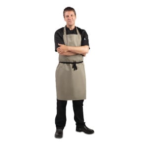 Schürze Latz Olive aus Polycotton 711 x 965 mm - Whites Chefs Clothing - Fourniresto