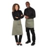 Kellnerschürze Olive aus 100% Polycotton 1000 x 700 mm - Whites Chefs Clothing - Fourniresto