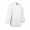 White Unisex Long Sleeve Calgary Kitchen Jacket - Size XL - Chef Works - Fourniresto