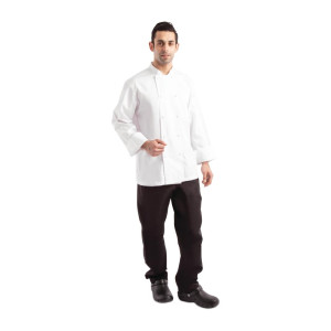 Veste de Cuisine Mixte Blanche à Manches Longues Calgary - Taille XXL - Chef Works - Fourniresto