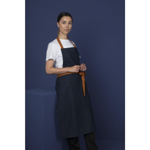 Kellnerschürze aus blauem Denim mit 100% Baumwollgürtel 1000 x 700 mm - Whites Chefs Clothing - Fourniresto