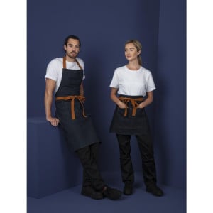 Tablier de Serveur Denim Bleu avec Ceinture en Coton 1000 x 700 mm - Whites Chefs Clothing - Fourniresto