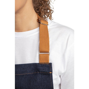 Tablier de Serveur Denim Bleu avec Ceinture en Coton 1000 x 700 mm - Whites Chefs Clothing - Fourniresto