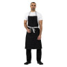 Black Denim Southside Bib Apron in Polycotton 700 x 1000 mm - Whites Chefs Clothing - Fourniresto