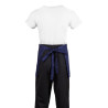 Kurze Kellnerschürze in Marineblau aus Polycotton 373 x 750 mm - Whites Chefs Clothing - Fourniresto