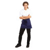 Kurze Kellnerschürze in Marineblau aus Polycotton 373 x 750 mm - Whites Chefs Clothing - Fourniresto