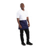 Tablier de Serveur Court Bleu Marine en Polycoton 373 x 750 mm - Whites Chefs Clothing - Fourniresto