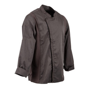 Veste de Cuisine Mixte à Fermeture Eclair Gris Graphite Hartford - Taille M - Chef Works - Fourniresto