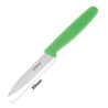 Couteau D'Office Vert Lame 7,5 Cm - Hygiplas - Fourniresto