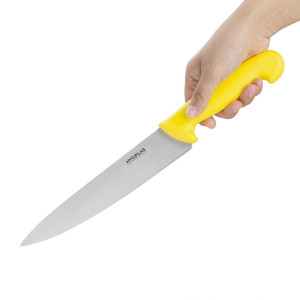 Kochmesser Gelb Klinge 21,5 cm - Hygiplas - Fourniresto