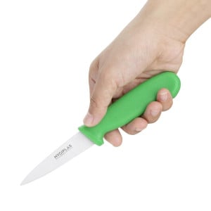 Küchenmesser Grün Klinge 9 cm - Hygiplas - Fourniresto