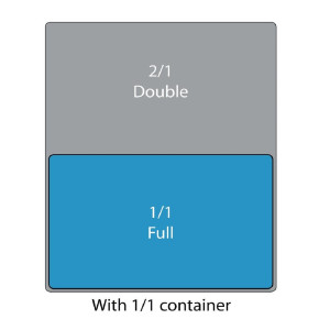 Stainless Steel Lid Gn 1/1 With Notch - Vogue - Fourniresto