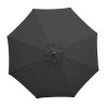 Parasol Noir Rond Ø 3 M - Bolero - Fourniresto