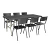 Table Pliable Noire Au Centre 180 Cm - Bolero - Fourniresto