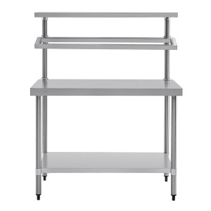 Stainless Steel Preparation Table With GN 1200 X 600 Mm Tray Support - Vogue - Fourniresto