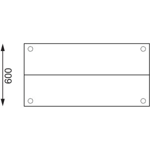 Edelstahl-Vorbereitungstisch mit GN-Behälterhalterung 1200 x 600 mm - Vogue - Fourniresto