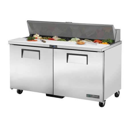 Stainless Steel Preparation Counter 2 Doors 439 L - TRUE - Fourniresto