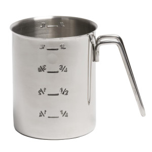 Measuring Jug Graduated in Stainless Steel 1 L - APS - Fourniresto