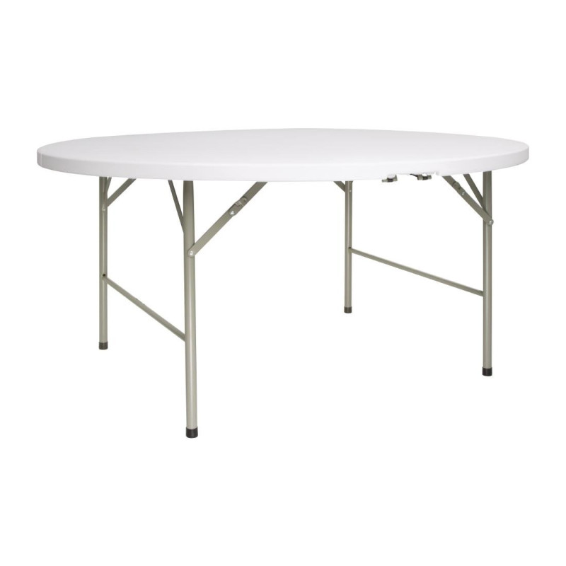 Folding Round Table White Ø 1530 Mm - Bolero - Fourniresto