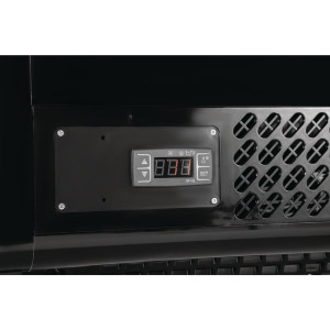 Schwarze Kühlvitrine für Theken - 100 L - Polar