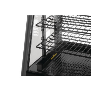 Schwarze Kühlvitrine für Theken - 100 L - Polar