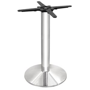 Pied De Table Rond Chromé Ø 430 Mm - Bolero - Fourniresto