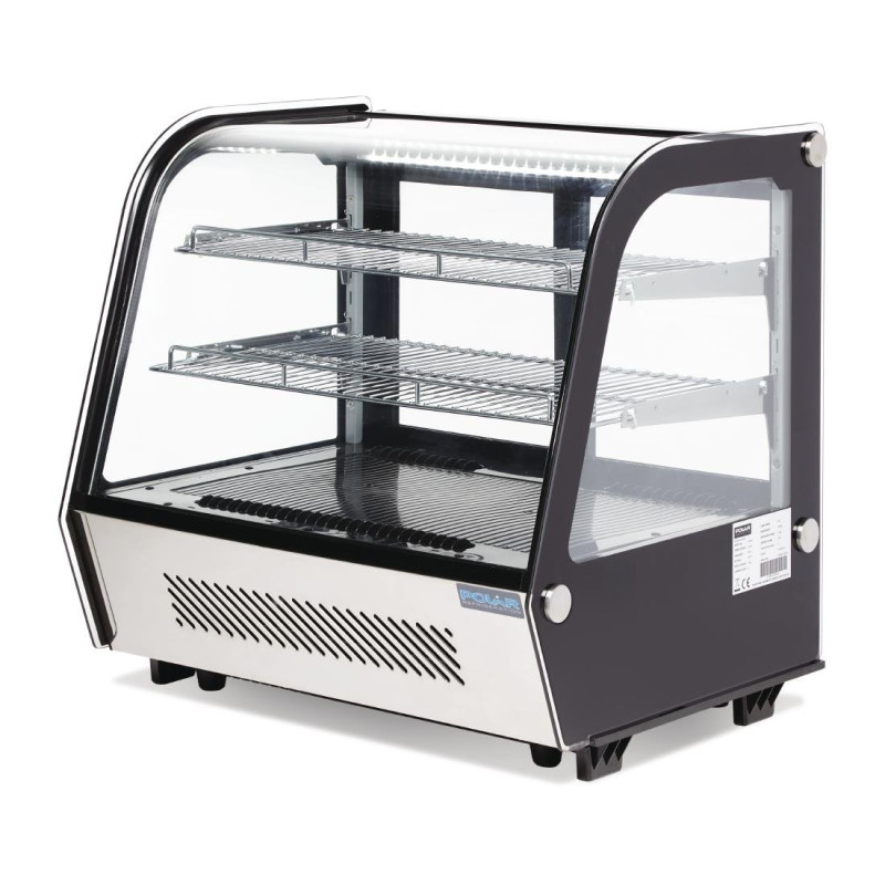 Vitrine Réfrigérée De Comptoir Noire 120 L - Polar - Fourniresto