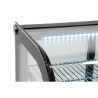 Schwarze Kühlvitrine für Theken - 120 L - Polar