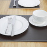 Brown Faux Leather Table Mat 300 x 400 mm - Olympia - Fourniresto